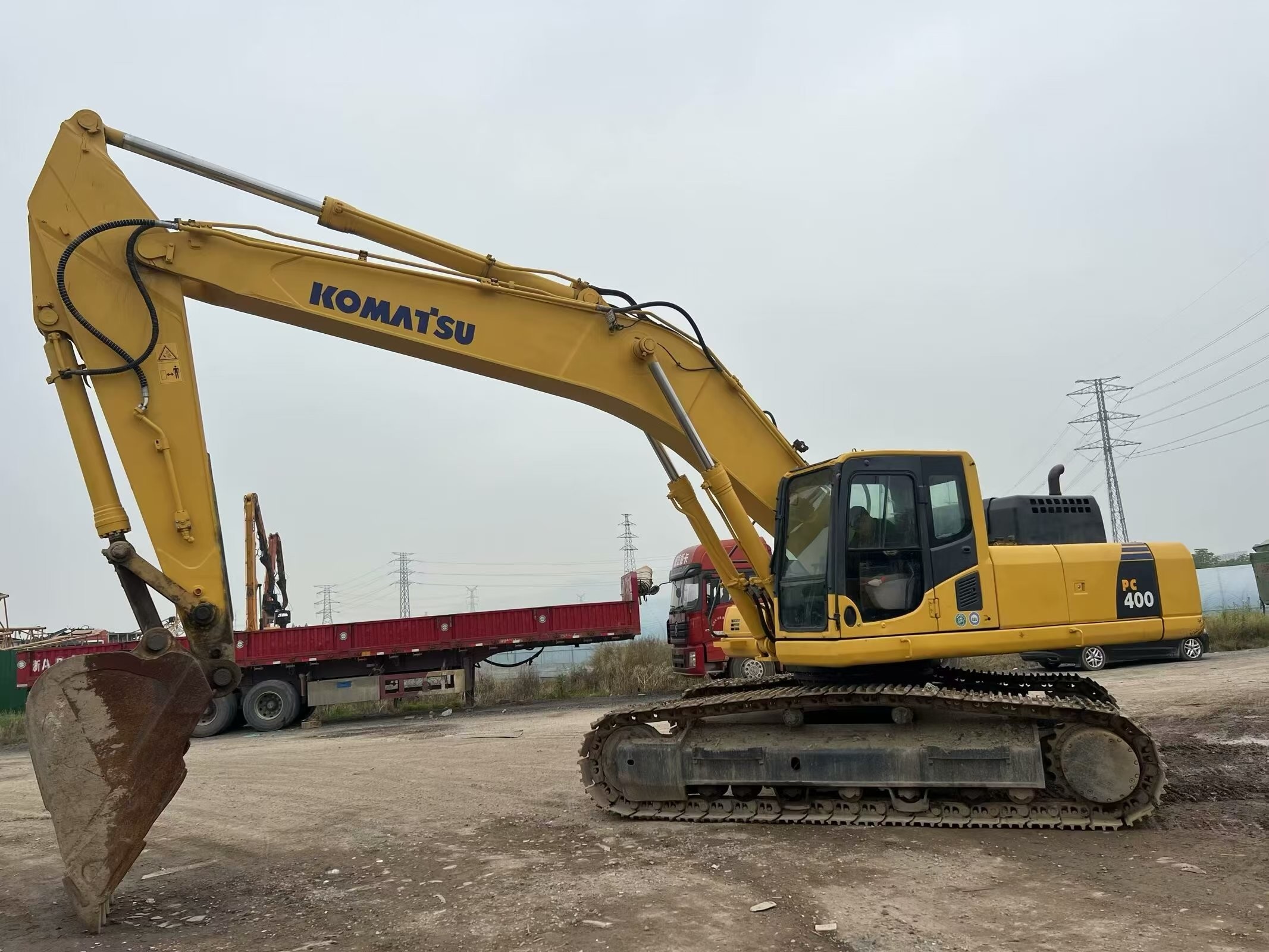 Large Used Excavator Komatsu PC 400-8R Diesel Digging Machine 40 Tons Machinery