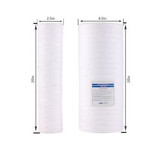 Wholesale 10-20 Inch Jumbo PP String Wound Water Cartridge for Water Treatment and Oil Filter from china suppliers