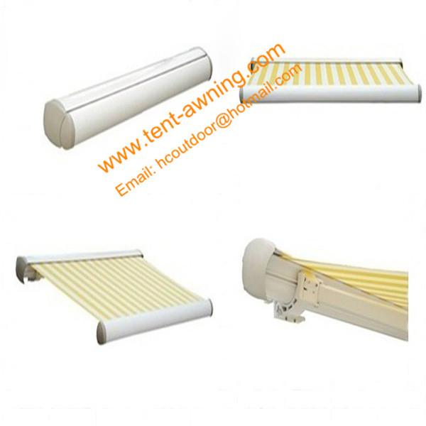 Outdoor Villa Balcony Remote Control Electric Full Cassette Awning