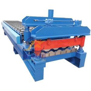 Wholesale 0.3-0.7mm Glazed Tile Roll Forming Machine PLC Step Tile Making Machine from china suppliers