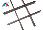 Wooden Color Aluminium Grid Ceiling With Powder Coating Hot Print
