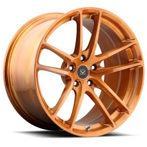 Wholesale 18 Inch 1 Piece Forged Aluminum Alloy For RS3 Wheels Orange Custom Luxury Rims from china suppliers