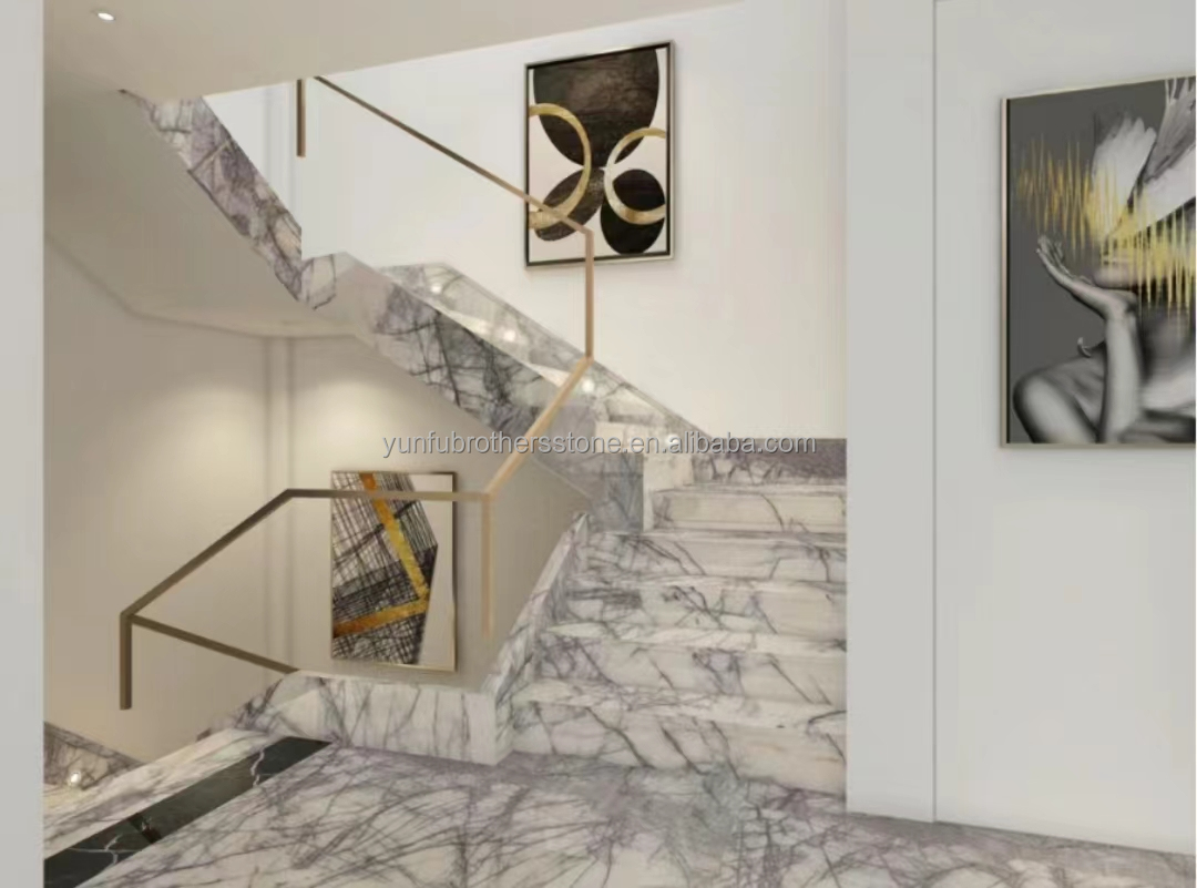 Marble Stair and Skirting Tiles Modern European Style for Natural Stone Interior Design
