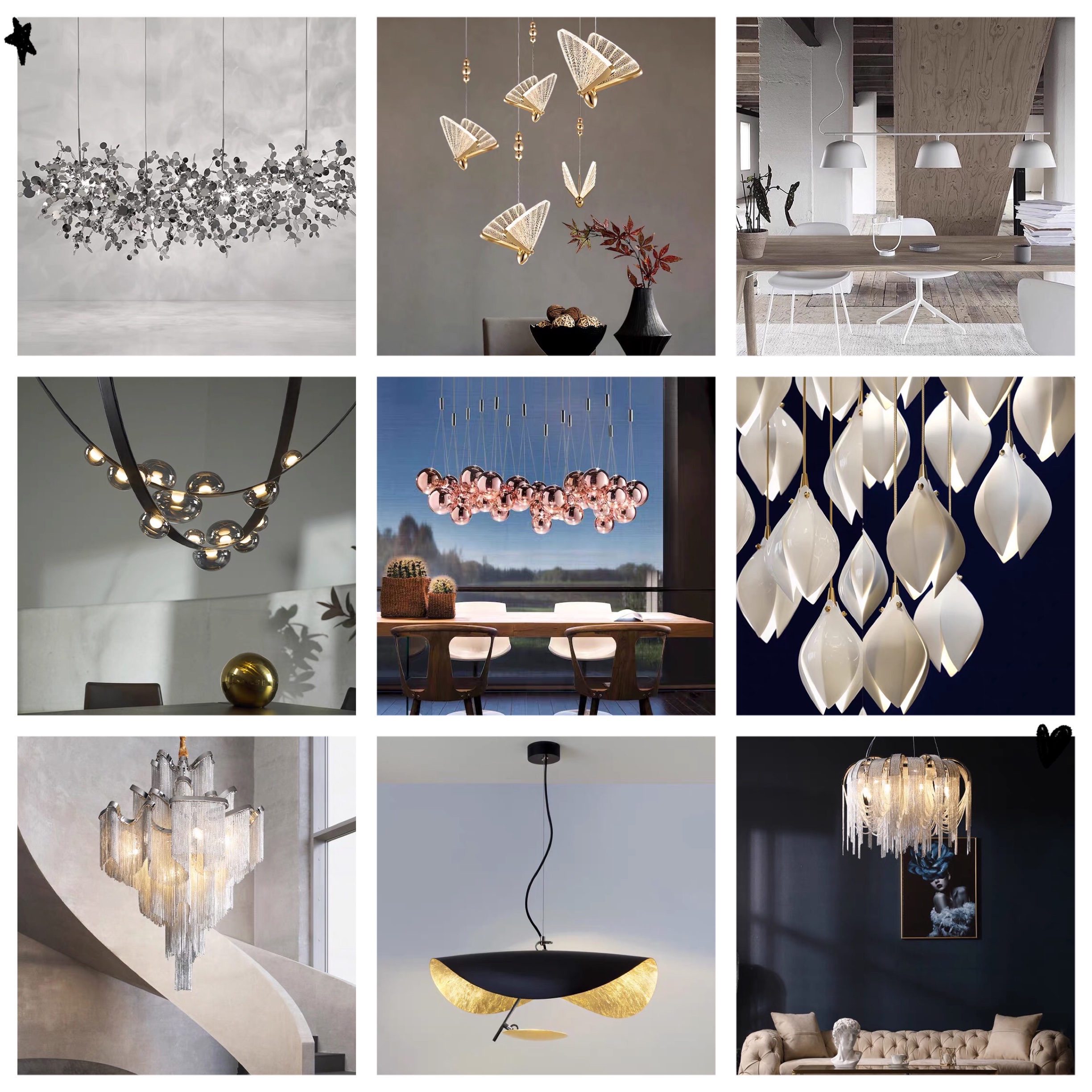 New Amber Glass led Home Design Pendant Lamp For Dinning Room