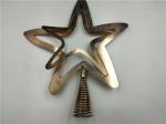 Gold Plating Chrstmas Star Metal Stamping Dies Art Gift Custom Fabrication