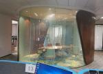 Meeting Room AC48V Curved Blackout Lcd Switchable Smart Glass