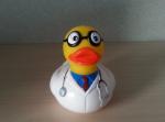 Vinyl Nurse Doctor Ruber Duck Mini Size 7.5cm Height Harmless For Bath Tub
