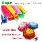 Twisted 2 colours chenille stems pipe cleaners for hobbies & children DIY hand