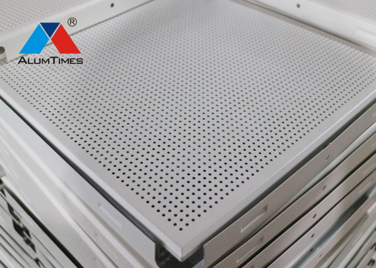 1.8 Aluminum Square Acoustic False Ceiling Standard Perforated