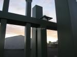 Powder coated tubular steel fence