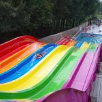 Anti Static Rainbow Colorful Water Slide For Adult With SGS Certification