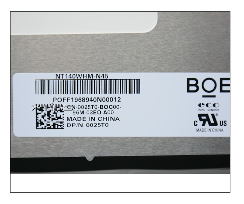 14,0 NT140WHM-N45 Slim 30pins HD Bent Pulgadas Pantalla LED For Latitude 5400 5401