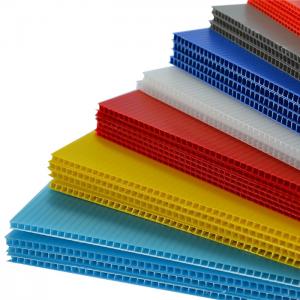 China 2.5mm 3.5mm Corrugated Plastic Sheets Fluted Twin Wall Plastic Sheet on sale