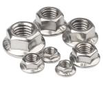 Hex Flanged Nyloc Nuts M7 Cold Galvanized Powder Coated ISO 9001 Approved