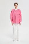 S&J Disposable SMS pink lab coat nurse dental disposable lab Jackets