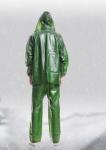 Full PVC Rubber Raincoat Suits 100% Waterproof Rain Coat Men Work