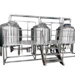 SS316 500L Craft Beer Equipment With 3 Vessel