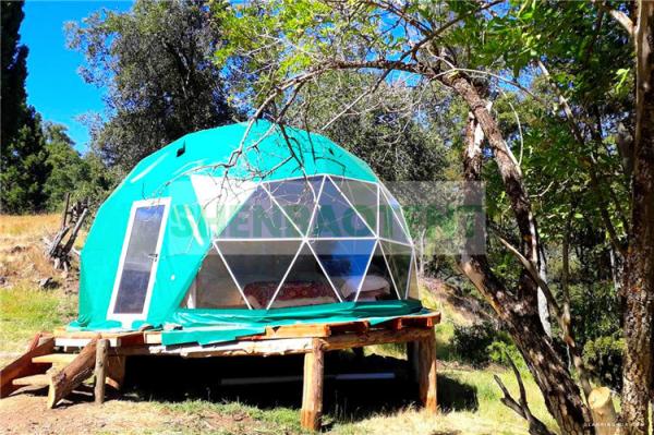 Two Guest Waterproof Dome Tent Custom Designs Camping House Heat Proof Aluminium