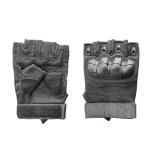 Customized Black Half Finger Gloves for Unisex Training and Safety Protection