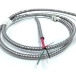 Armored United States Standard Fire Resistant Cable 1424 2x0.5mm with PVC Jacket