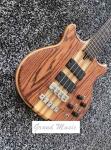 Custom 4 Strings Neck Through Body Alembic Style Bass Guitar