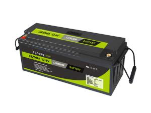 Wholesale 12V 200Ah LiFePO4 Lithium Battery Lightweight High Temp Range Free Maintenance from china suppliers