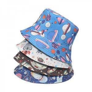 China Space Planet Basin Hat Spaceship Constellation Print Bucket Hat on sale