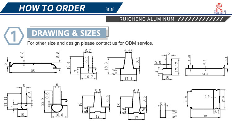 Blackboard / Whiteboard Frame Aluminium Profile ASTM ASME JIS DIN Standards