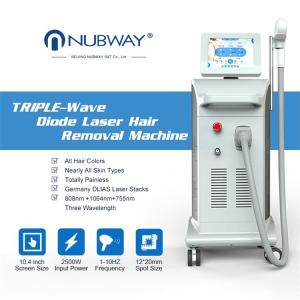 Wholesale High quality FDA approval 755/808/1064 fast efficient diode laser soprano laser hair removal machine from china suppliers