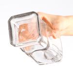 Customized Logo 500ml Square Flat Glass Bottle for Liquor/Spirits/Vodka/Whisky