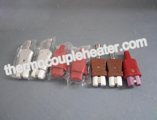 High Temp Resistance Connector Plug In Rubber Thermocouple Accessories With