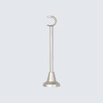 28mm Crystal Finial Extendable Metal Curtain Rod Set Adjustable Length