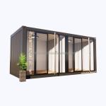 Mobile Shop House Modern 20ft Prefab Steel Container Clothing Store Kiosk with