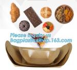 Disposable brown kraft paper boat paper food tray,Latest design food grade