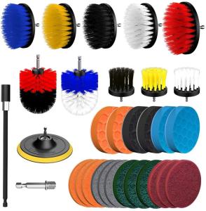 Wholesale 1.2 kg 32 Piece Power Scrubber Drill Brush Kit For Tile Sealants Bathtub from china suppliers