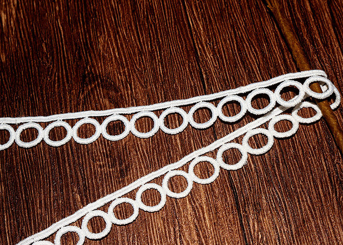 Circle French Venice Guipure Lace Trim With Poly Milk Fiber For Blouse Azo Free