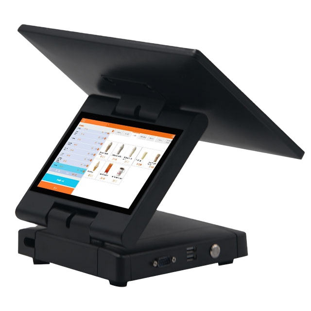 All-in-One Dual Screen Android Foldable POS System for Restaurant and Retail Billing
