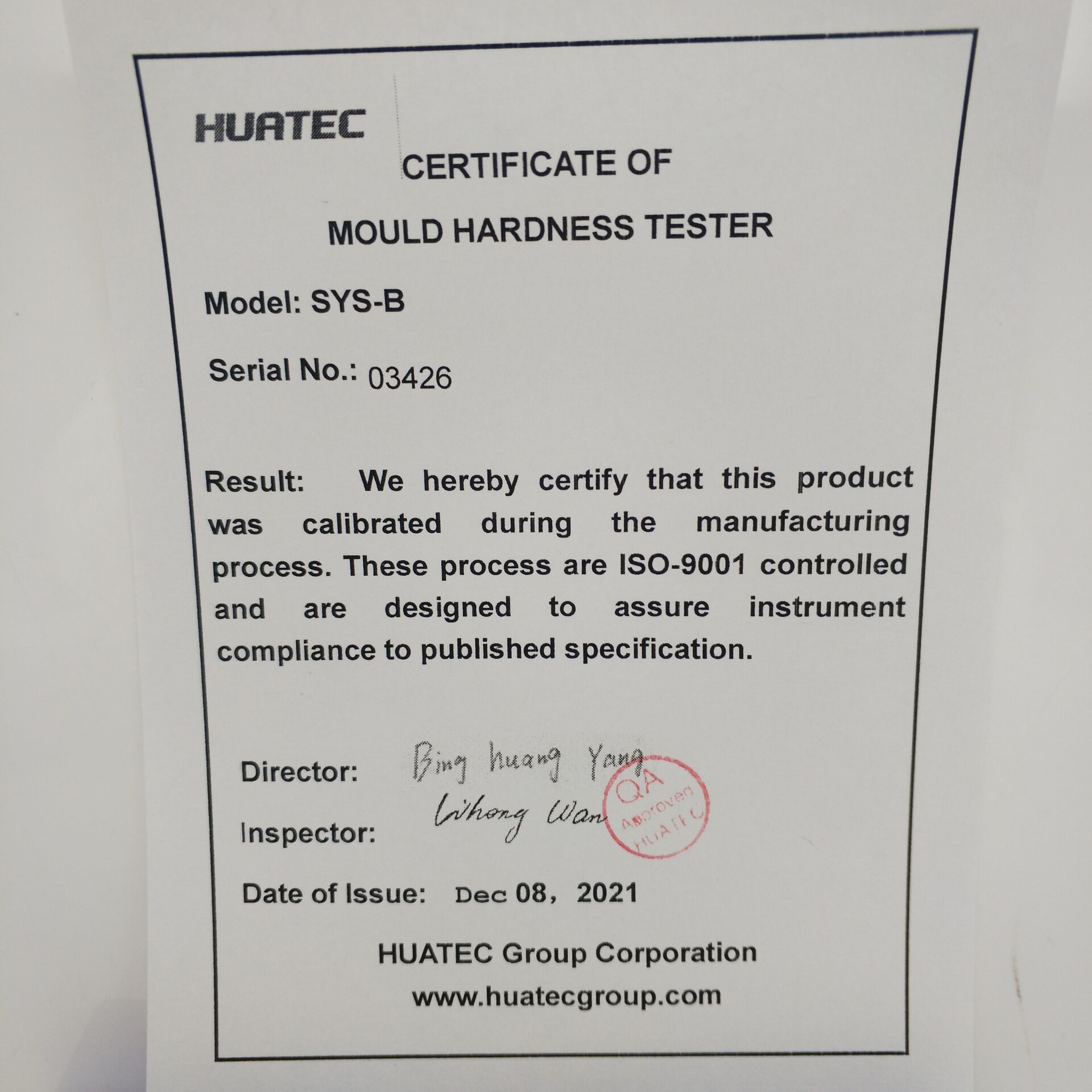 SYS-B Sand Mould Surface Hardness Tester 980g Maximum Load And 2.50mm Compression Stroke