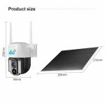 Wireless Solar Outdoor 4G Security Camera , Solar Panel Pan Tilt Camera