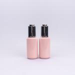 Empty 60ml PETG Dropper Bottle Pink Little Dropper Bottles With Press Top
