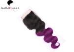 Ombre Body Wave Human Hair Natural Hair Closure Body wave 1b+ Purple