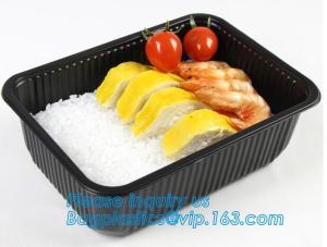 Wholesale takeaway food container disposable plastic lunch bento box,square PLA plastic food container,fast food package essential from china suppliers