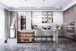 Factory Wholesale Solid Wooden MDF American Modern Shaker Kitchen Cabinets