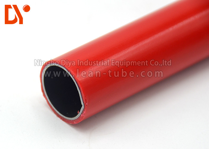 Plastic Coated Lean Tube Anti Rust Round Shape Customer Size For Decoration
