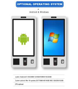 Wholesale Qtenboard Food Coffee Order Automatic Payment Kiosks Terminal Pos Self Service Kiosk Self Ordering Wall Mount Kiosk in Restaurant from china suppliers