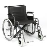 125kg Capacity Manual Steel Wheelchair Widening And Reinforcement 61cm Seat