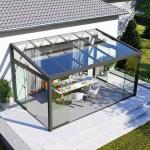 Polygon Roof Molding Four Season Solarium Glass House Made of Aluminum Alloy