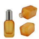 Frosted 70-120g Serum Dropper Bottles 50ml Square Glass Bottles