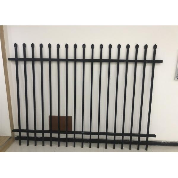Nice Style DIY Disassembled Steel Yard Fence 6Ft x 6Ft Black Lot