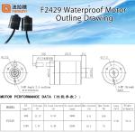 Faradyi 800KV1200KV F2429 Waterproof Motor Waterproof Brushless DC Motor